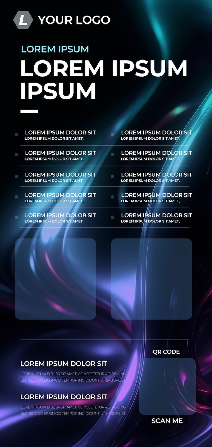 PSD hd psd layered modern technology poster template