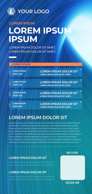 Hd psd layered modern technology poster template