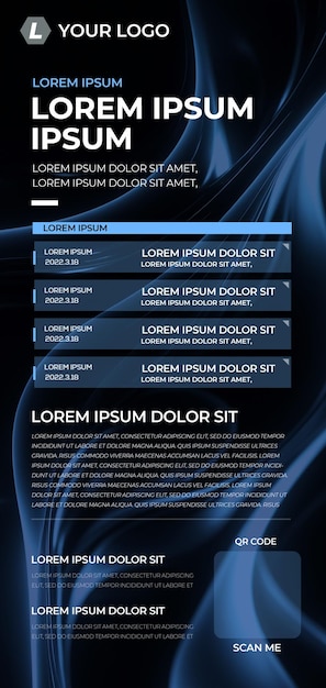 Hd psd layered modern technology poster template