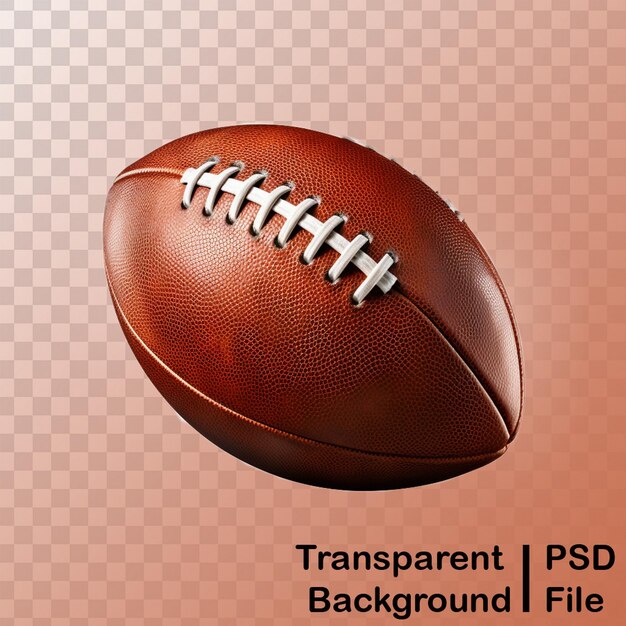 PSD immagini trasparenti di palla da calcio americana in qualità hd