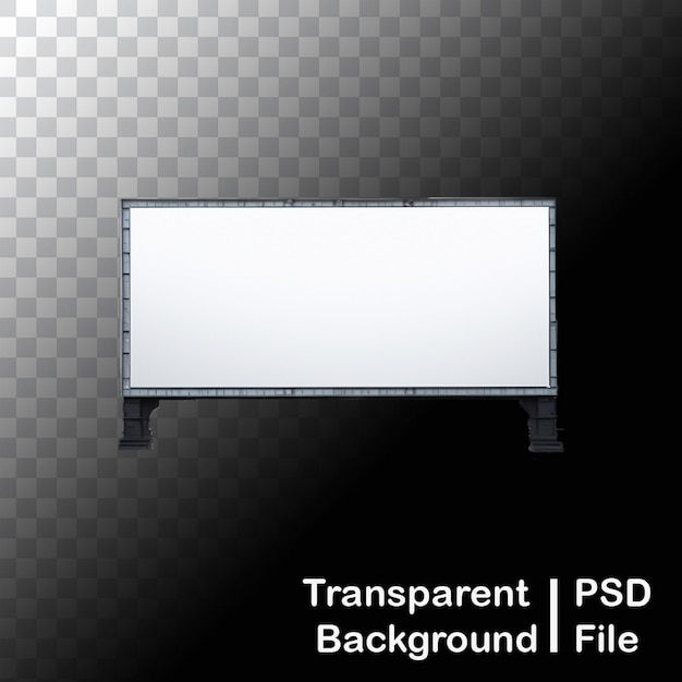 PSD Прозрачные изображения рекламных щитов высокого качества