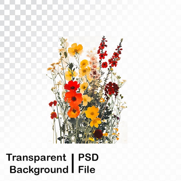 PSD hd quality transparent floral images