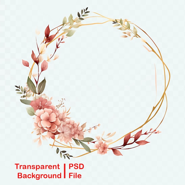 PSD hd quality transparent floral ornament images