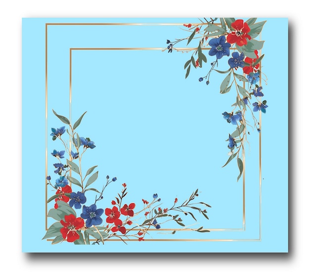 PSD hd quality transparent flower frame images