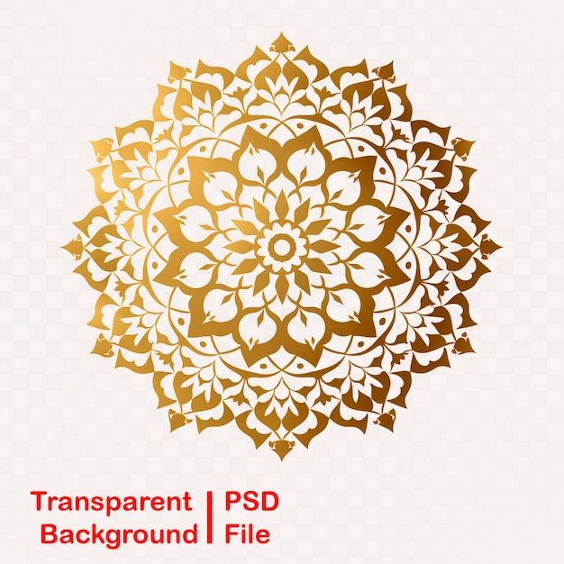 PSD hd quality transparent mandala ornament images