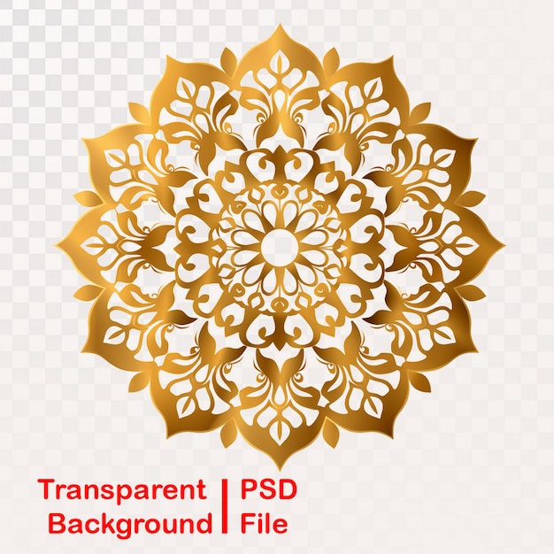 PSD hd quality transparent mandala ornament images