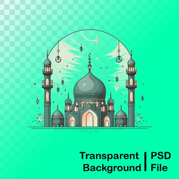 PSD hd quality transparent mosque images