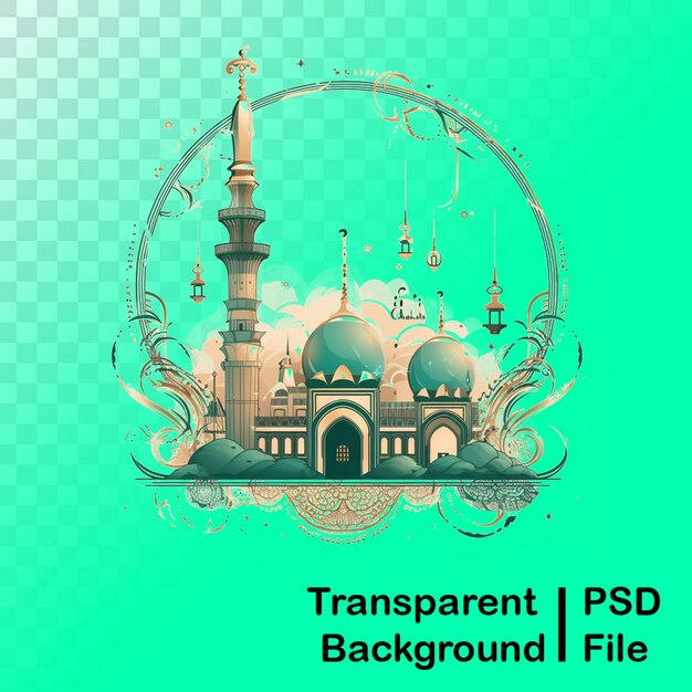 PSD hd quality transparent mosque images