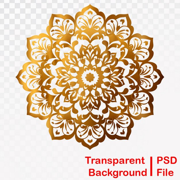 PSD hd quality transparent ramadan mandala ornament images