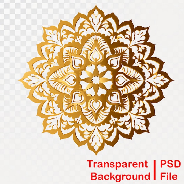 PSD hd quality transparent ramadan mandala ornament images