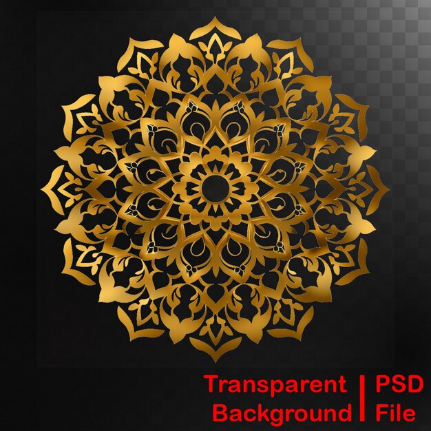 PSD hd quality transparent ramadan mandala ornament images