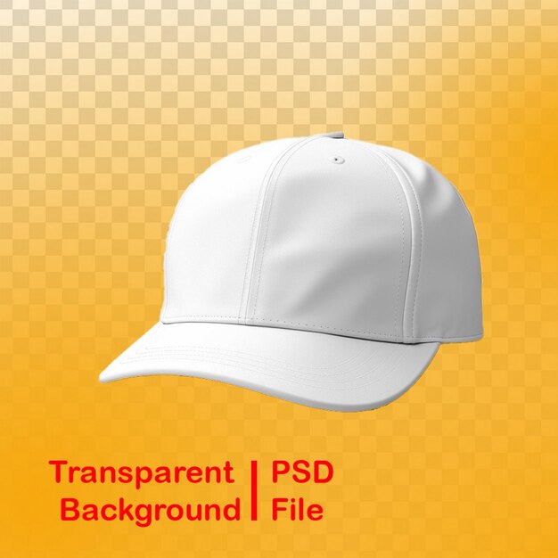 PSD hd quality transparent white hat image