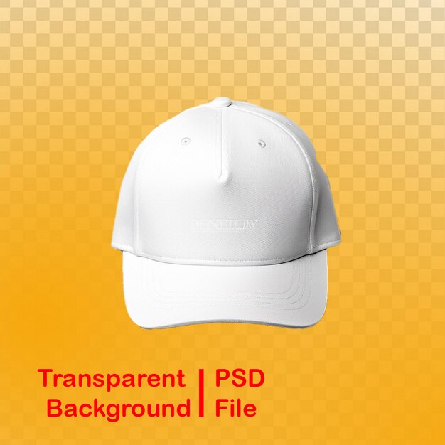 PSD hd quality transparent white hat image