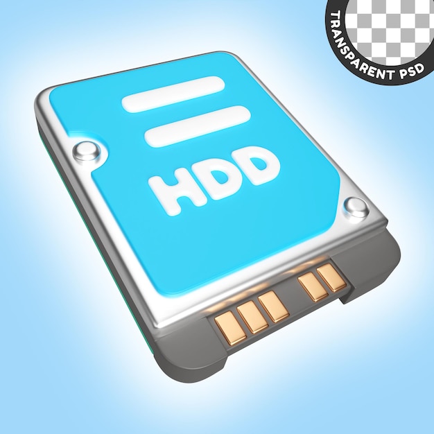 Hdd 3d illustration icon