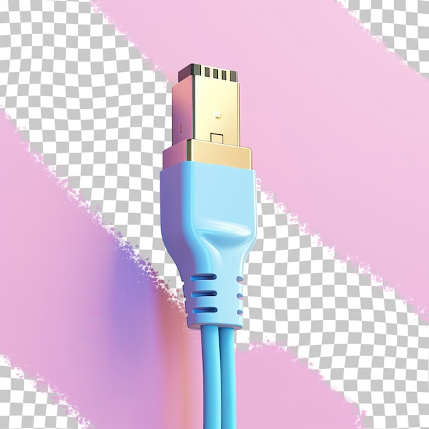 PSD Кабель hdmi на прозрачном фоне