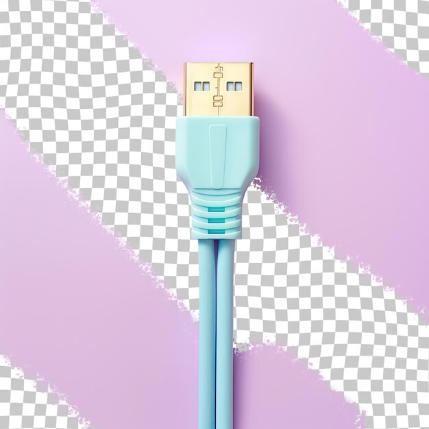 PSD hdmi cable on transparent background