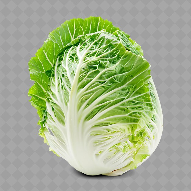 PSD a head of cabbage with a background of a transparent background