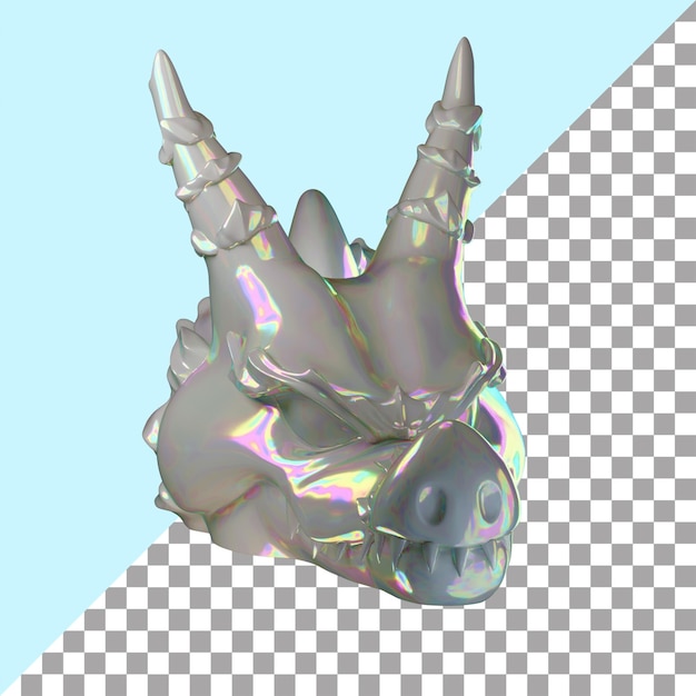 Head dragon chrome