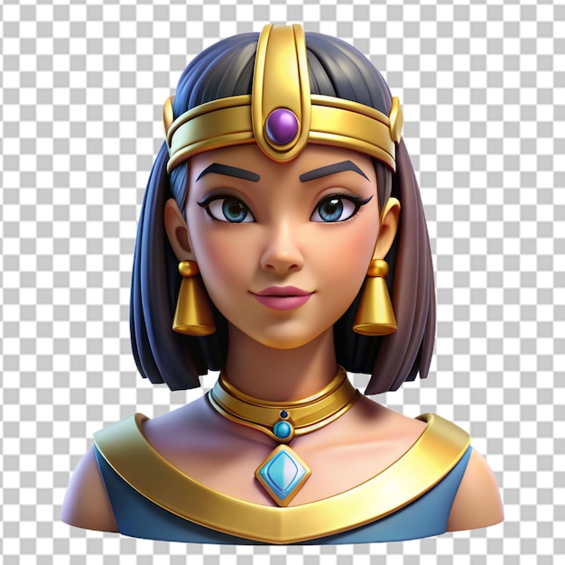 PSD head of an egyptian queen