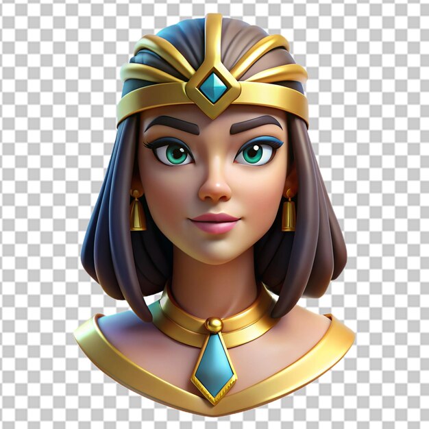 PSD head of an egyptian queen