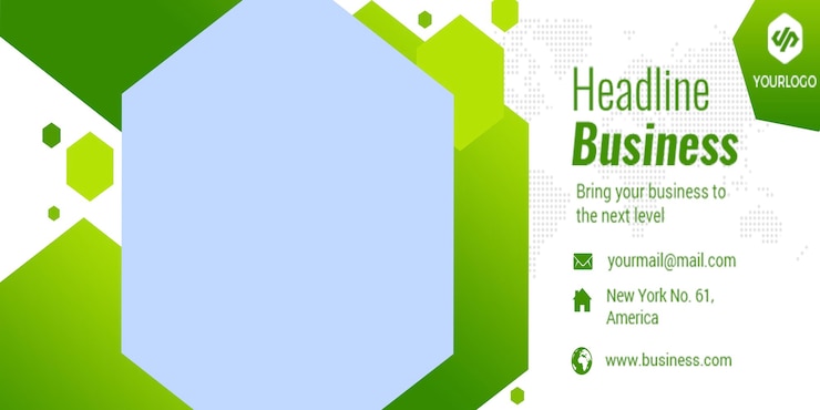 PSD headline business banner design voor marketing en promotie