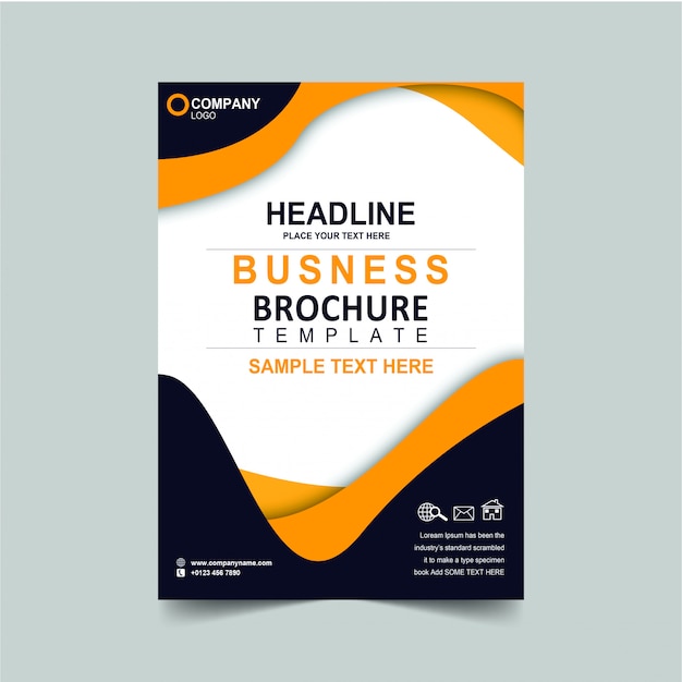 PSD headline business brochure