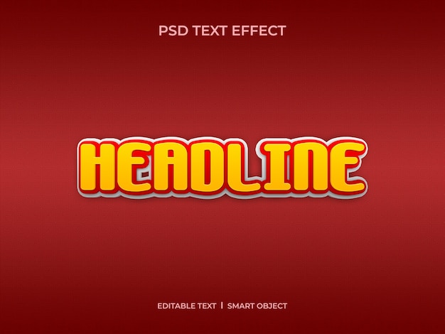 Headline-teksteffect