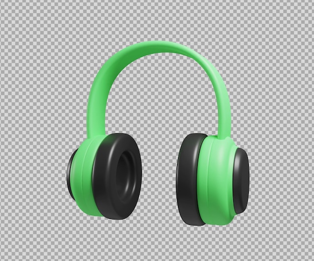 Headphone 3d illustration