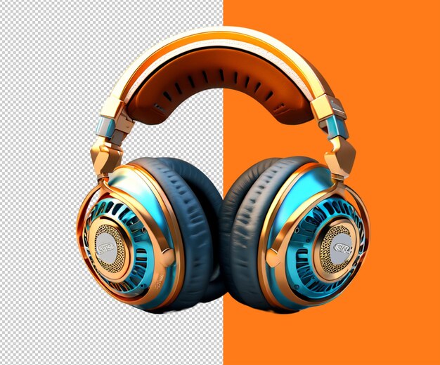 PSD headphone 3d render designs head phone psd he