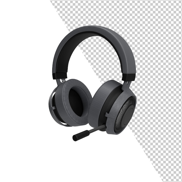 Headphone mockup isolated rendering