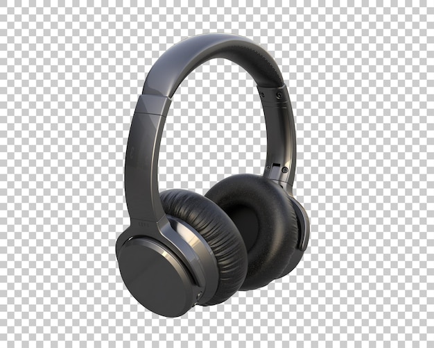 Headphones isolated on background 3d rendering illustration