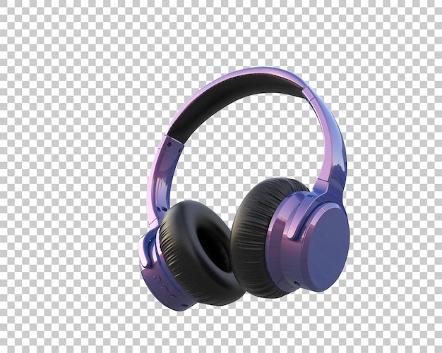 Headphones isolated on background 3d rendering illustration