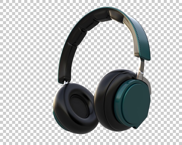 Headphones isolated on background 3d rendering illustration