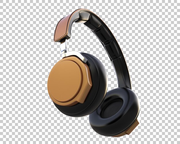Headphones isolated on background 3d rendering illustration