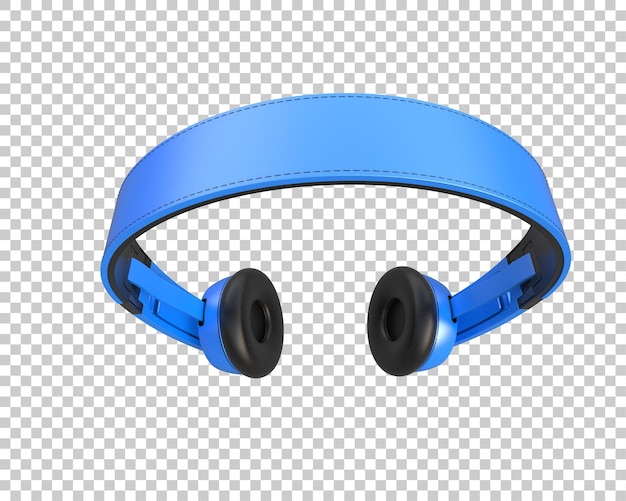 Headphones isolated on background 3d rendering illustration