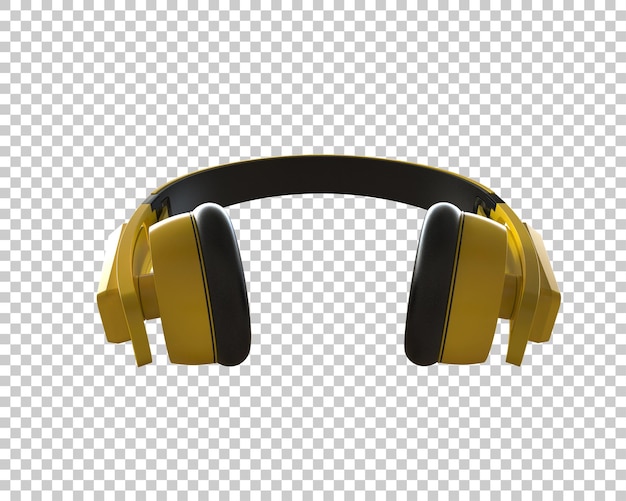 Headphones isolated on background 3d rendering illustration