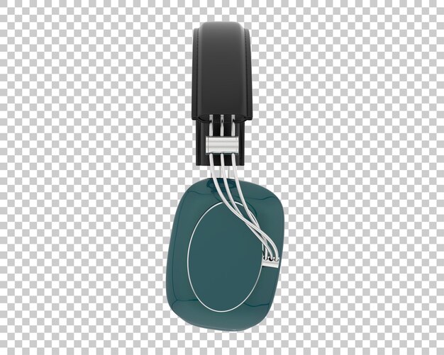 headphones isolated on transparent background 3d rendering illustration
