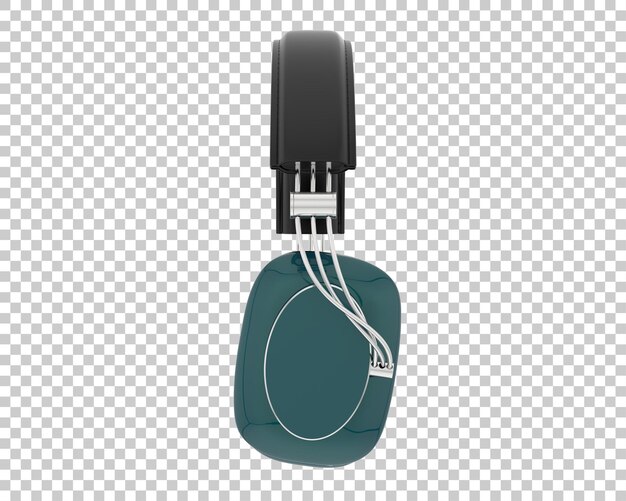 Headphones isolated on transparent background 3d rendering illustration