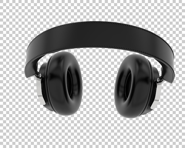 Headphones isolated on transparent background 3d rendering illustration