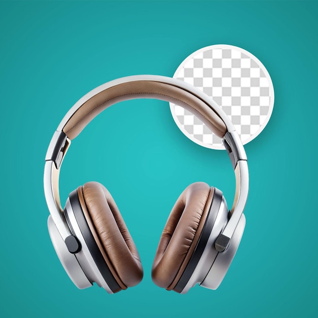 Headphones isolated on transparent background