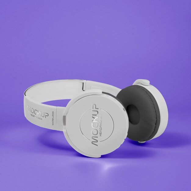 Headphones mockup design