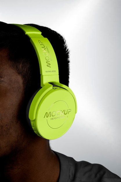 Headphones mockup design