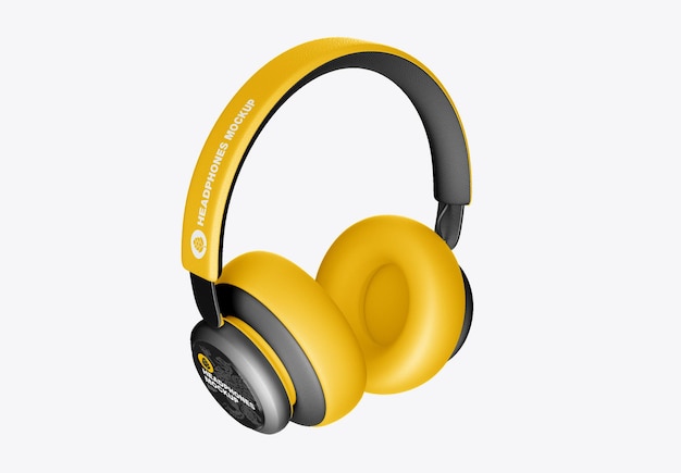 Headphones Mockup Half Side View