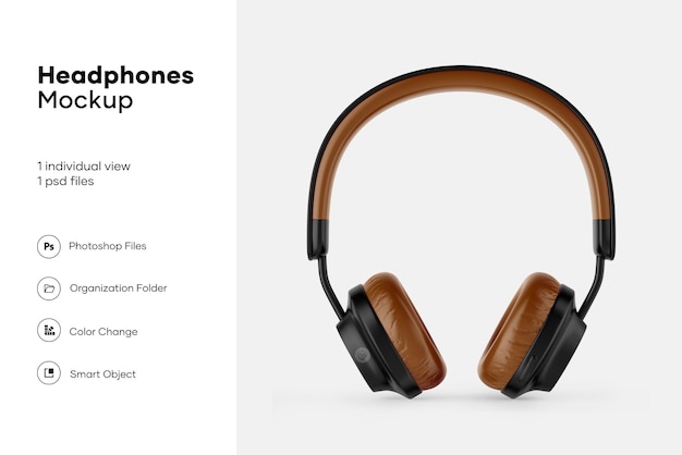 PSD headphones mockup