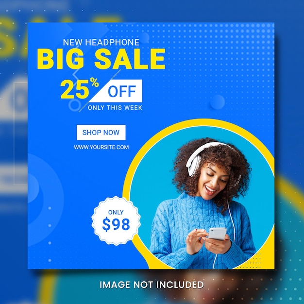 PSD headphones sale banner