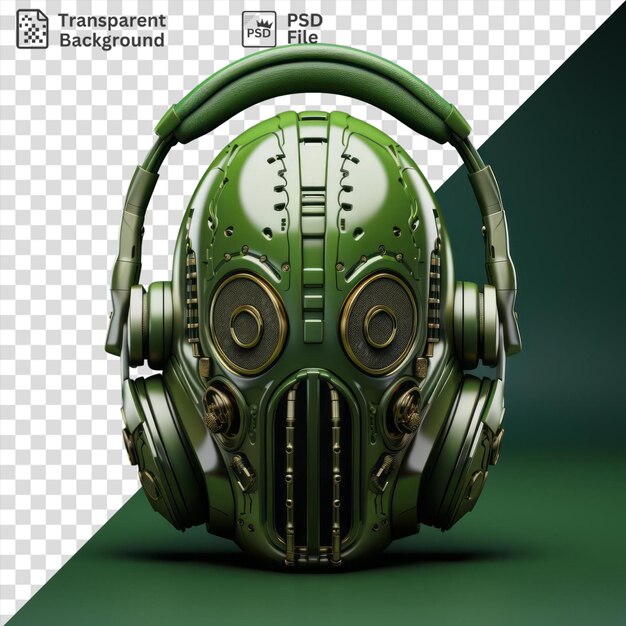 PSD headseat and headphones on a dark background