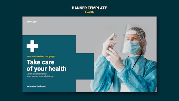 Health care banner template