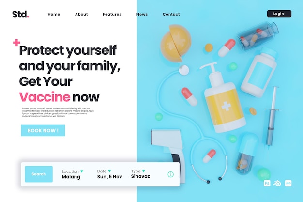 PSD health care landing page