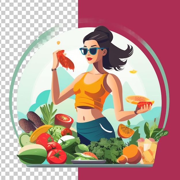 PSD health day png illustration