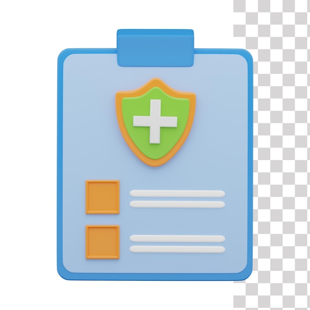 health report 3d icon